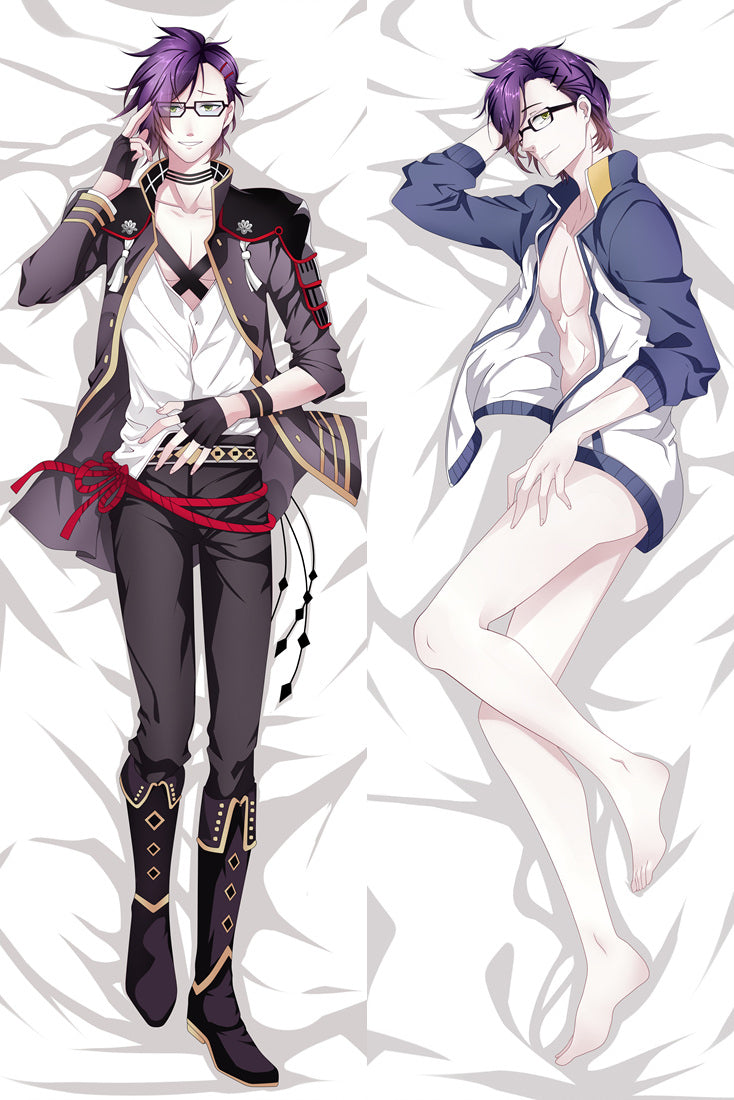 Touken Ranbu Akashi Kuniyuki Anime Dakimakura Pillow Cover image 0