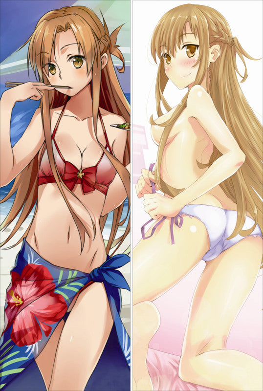 Sword Art Online Asuna Yuuki Anime Dakimakura Body Pillow Cover image 0