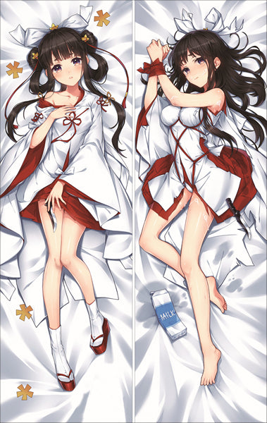 Girl Cafe Gun Chikuri Kikuri Anime Dakimakura Pillow Cover image 0
