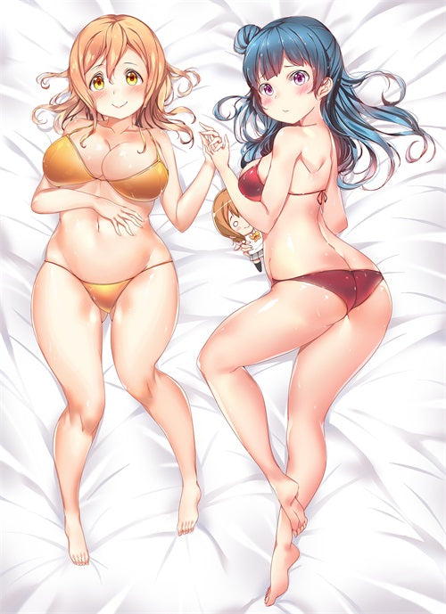 Hot Anime Love Live! Kunikida Hanamaru&amp;Tsushima Yoshiko Anime Dakimakura Pillow Cover712011 image 0
