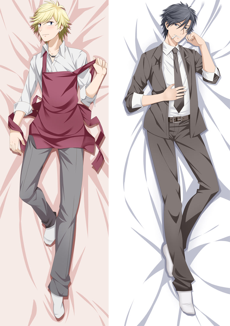 Hitorijime My Hero Kosuke Oshiba &amp; Masahiro Setagawa Anime Dakimakura Body Pillow Cover image 0