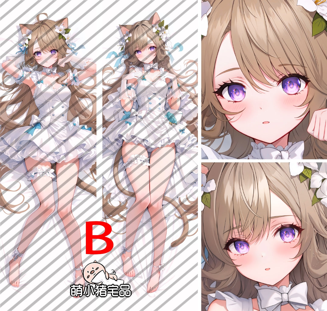 Genshin Impact Lynette Anime Dakimakura Girl Pillow Cover image 0