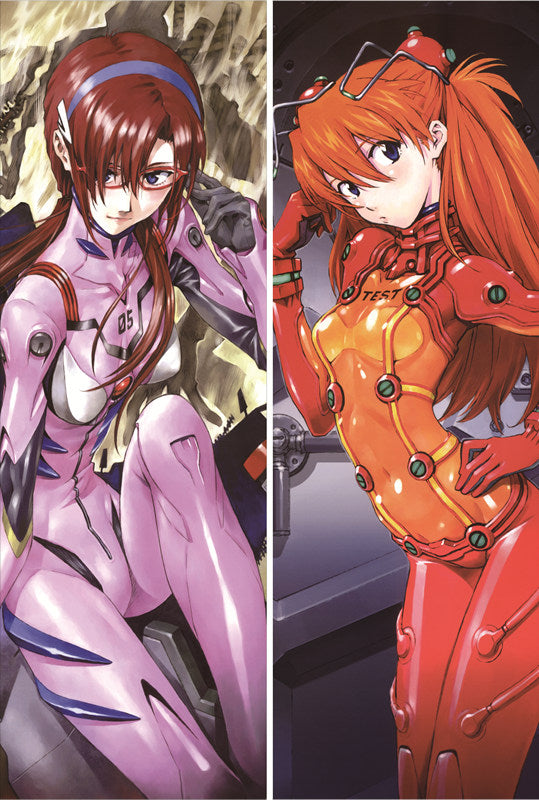 EVA Neon Genesis Evangelion Asuka Langley Soryu Anime Dakimakura Waifu Pillow Case image 0