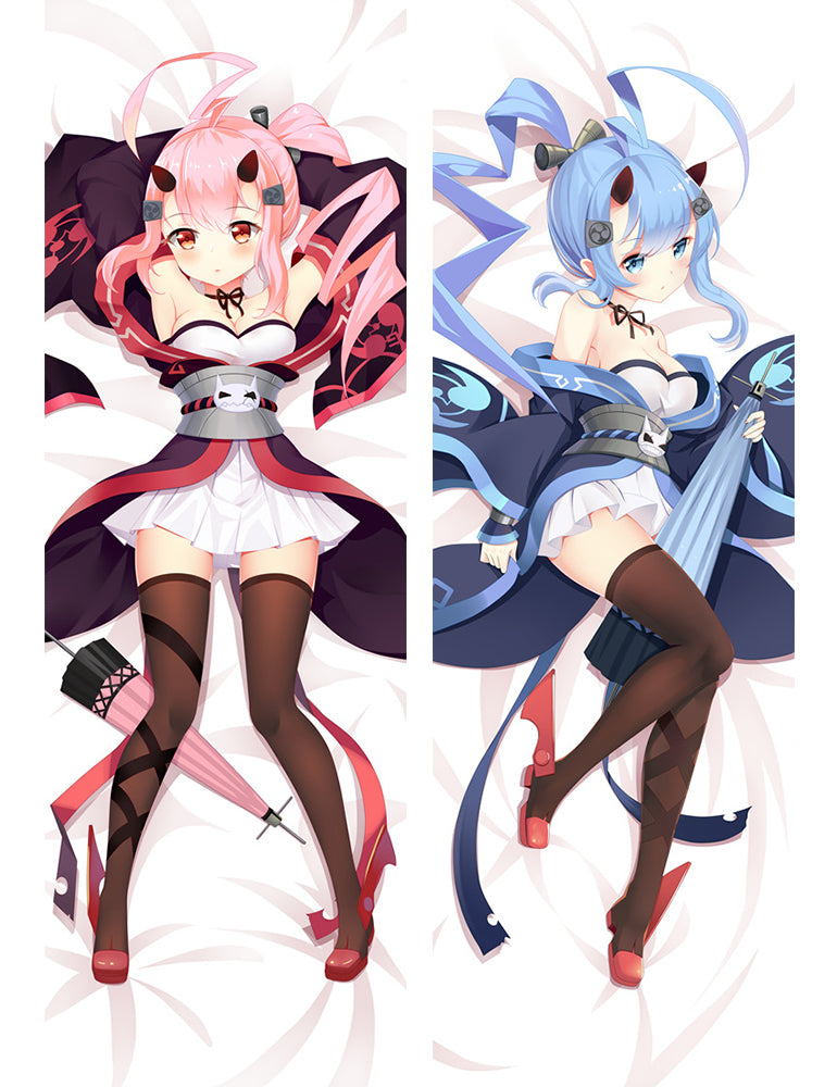 Azur Lane Thunder Inarashima Anime Dakimakura Pillow Cover image 0