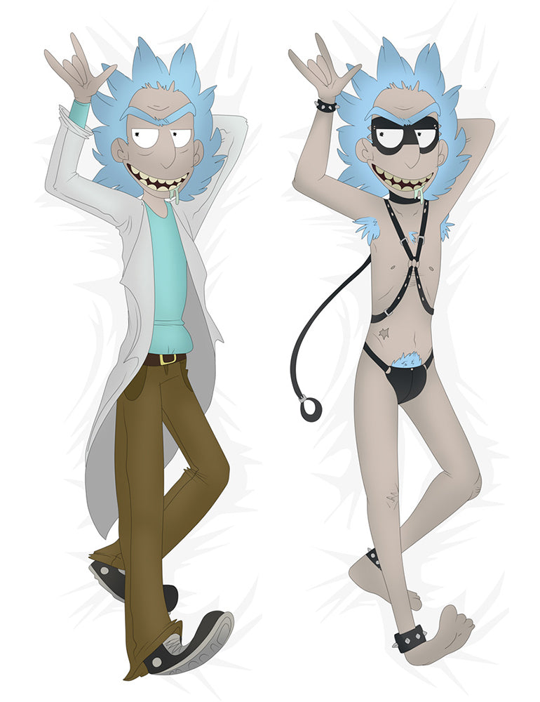 Rick And Morty Rick Sanchez Anime Dakimakura Hugging Pillow Cover image 0