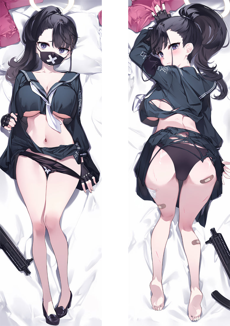 Blue Archive SMG Delinquent Girl Anime Dakimakura Body Pillow Cover image 0