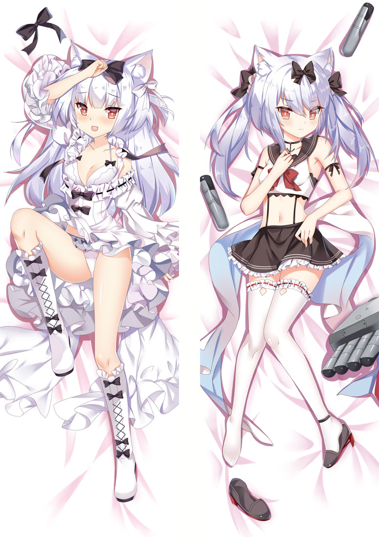 Azur Lane Yukikaze Anime Dakimakura Body Pillow Cover image 0