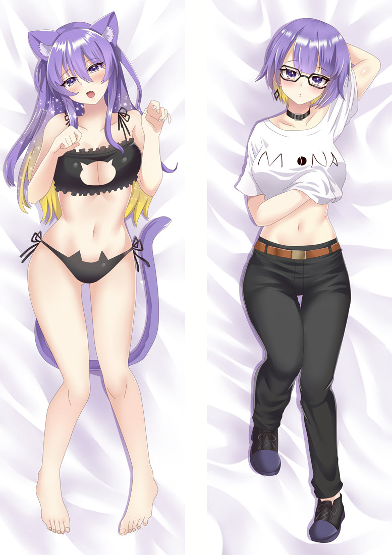 Virtual Youtuber Nekomata Okayu Dakimakura Body Pillow Cover image 0