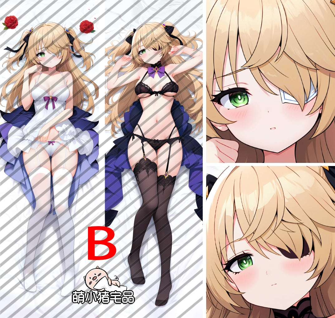 Genshin Impact Fischl Anime Dakimakura Pillow Cover image 0
