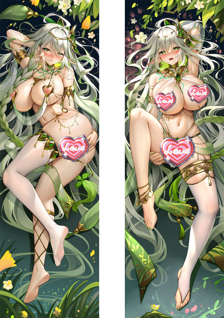 Genshin Impact The Greater Lord Rukkhadevata with Double Sides Zipper to make love Anime Dakimakura Pillow Case image 0