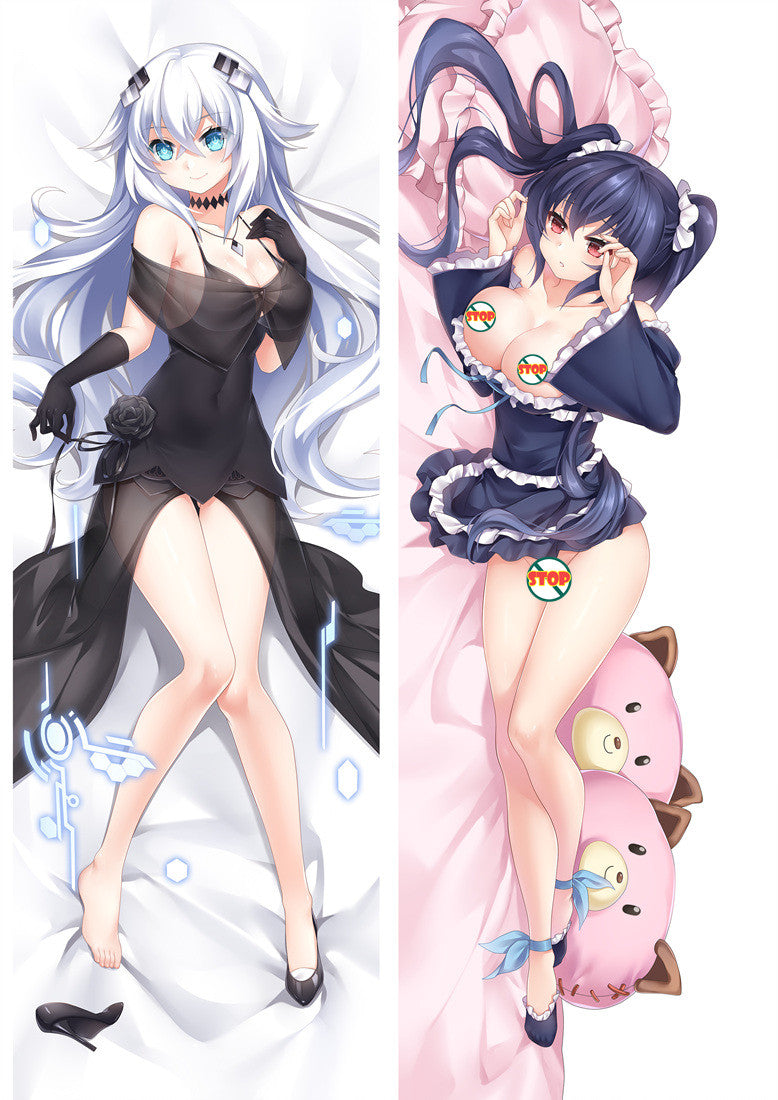 Hyperdimension Neptunia Noire black Heart Anime Dakimakura Pillow Cover image 0