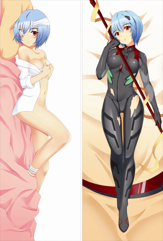 Neon Genesis Evangelion Rei Ayanami Anime Dakimakura Waifu Pillow Case image 0