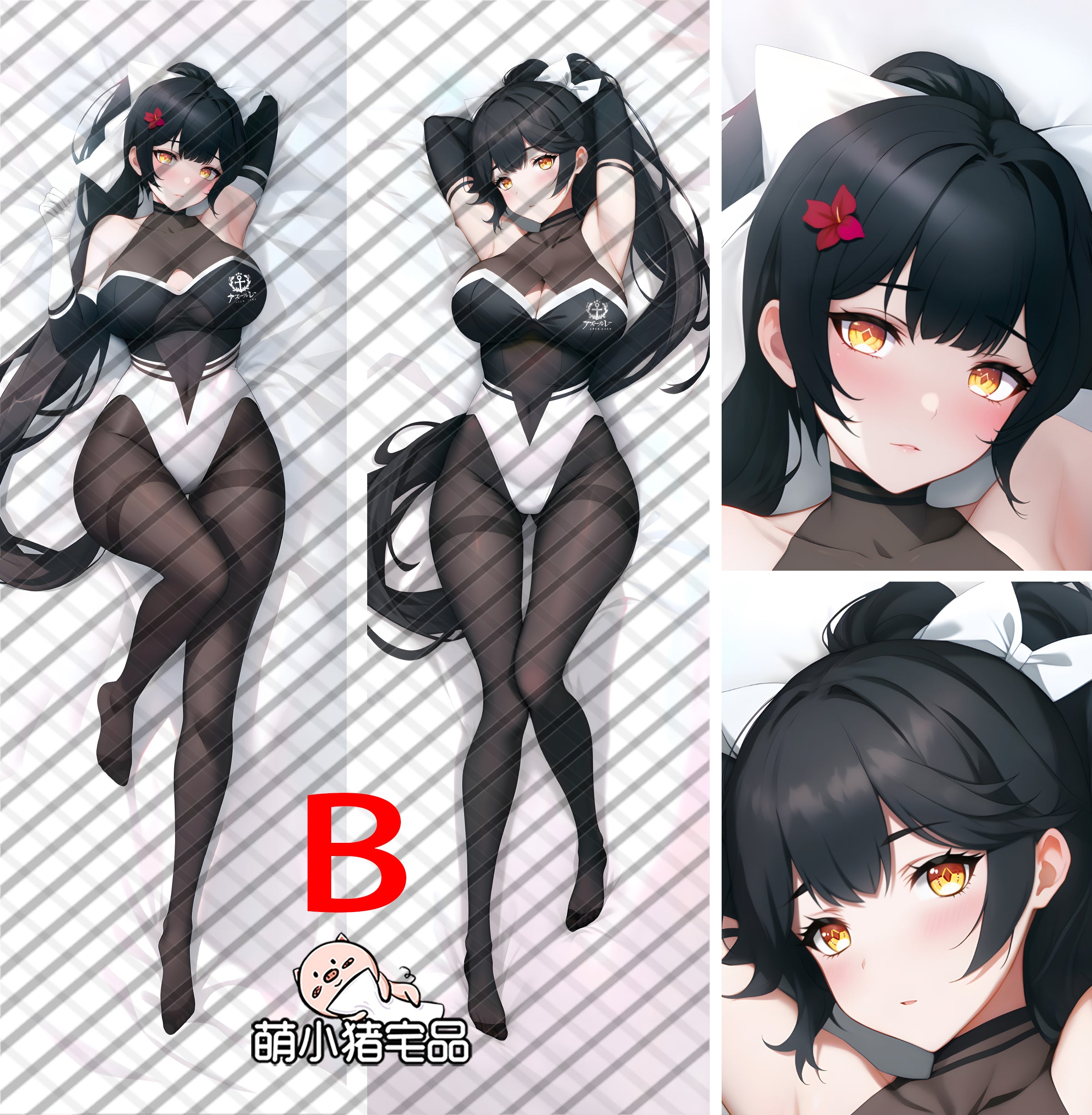 Azur Lane IJN Takao Anime Dakimakura Pillow Cover image 0