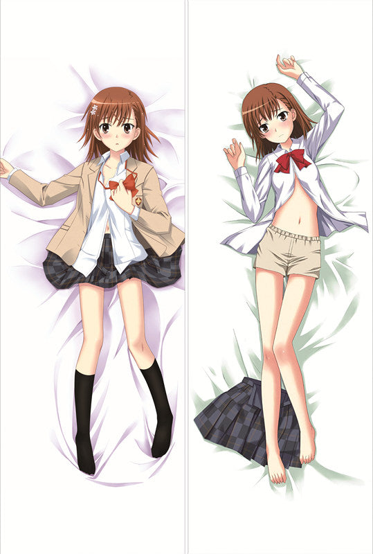 A Certain Scientific Railgun Mikoto Misaka Anime Dakimakura Body Pillow Cover image 0