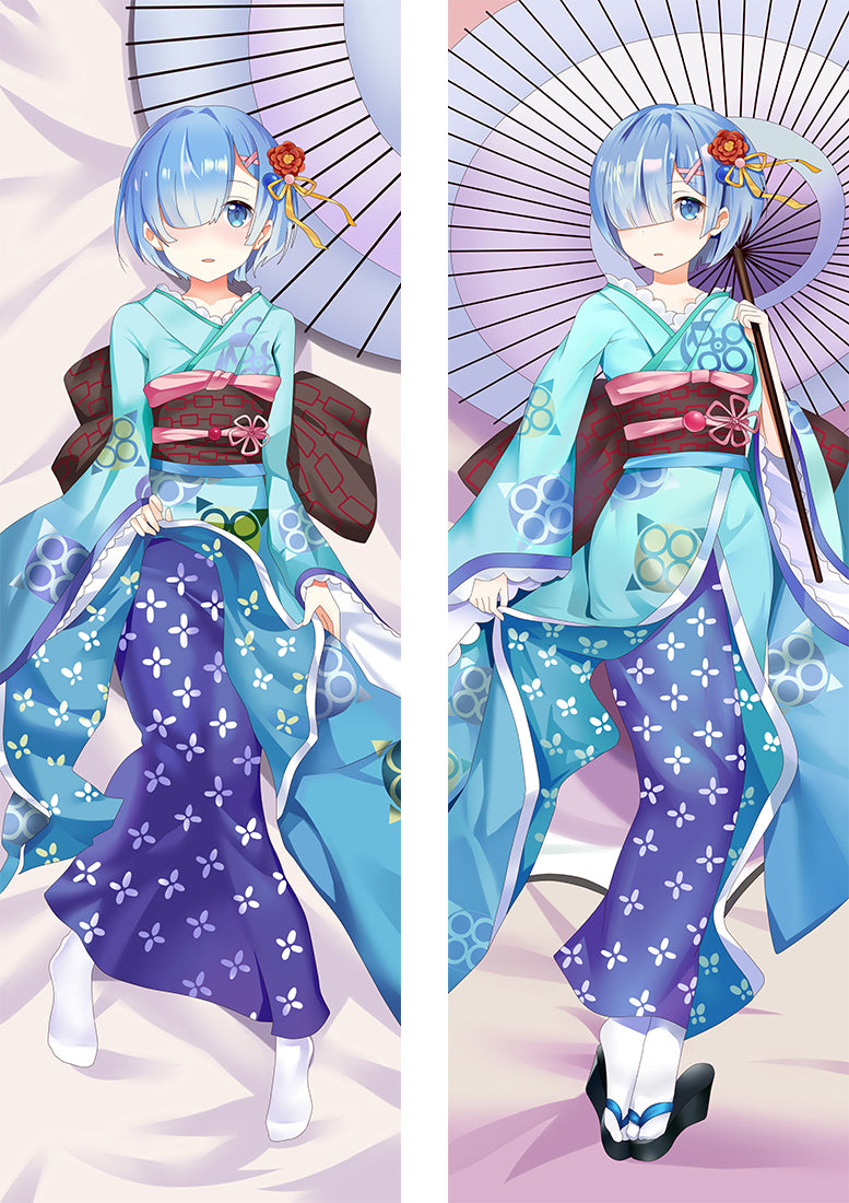 Re Zero Starting Life in Another World Rem Anime Dakimakura Pillow Cover image 0
