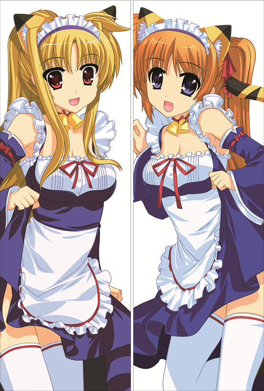 Magical Girl Lyrical Nanoha Fate Testarossa Anime Dakimakura Pillow Cover image 0