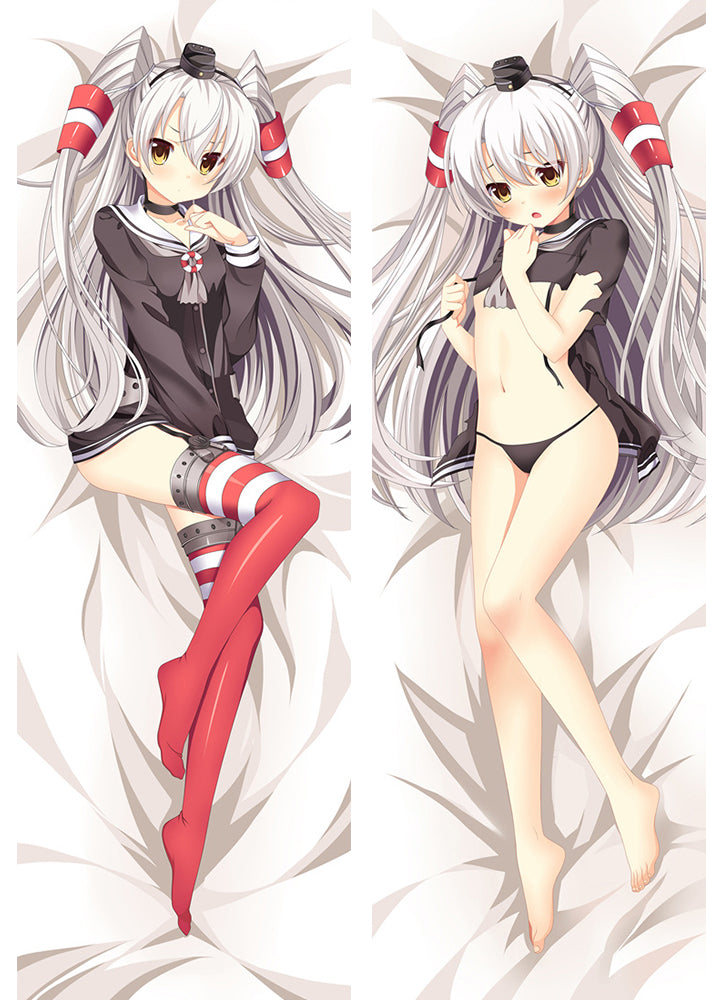 Kantai Collection Japanese destroyer Amatsukaze Anime Dakimakura Pillow Cover image 0