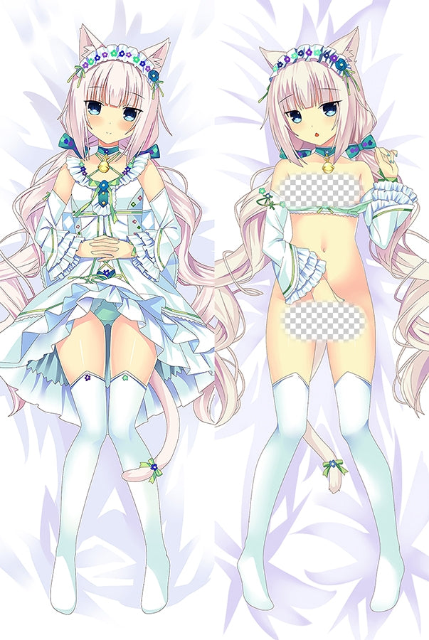 Nekopara Vanilla Anime Dakimakura Girl Body Pillow Cover image 0