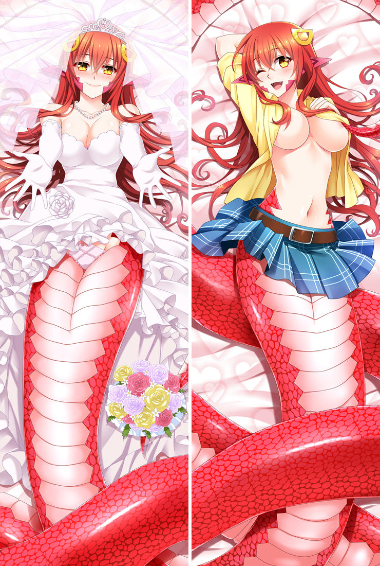 Monster Musume No Iru Nichijou Miia Anime Dakimakura Pillow Case image 0