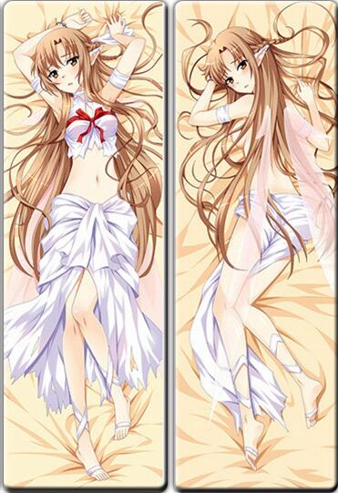 Sword Art Online Asuna Yuuki Anime Dakimakura Body Pillow Cover image 0