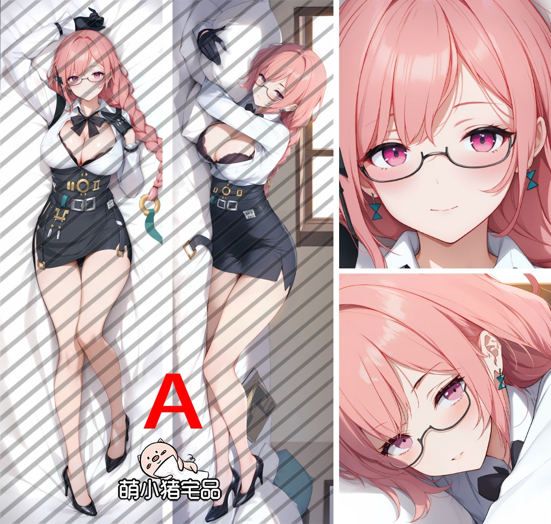 Zenless Zone Zero Tsukishiro Yanagi Anime Dakimakura Pillow Cover image 0