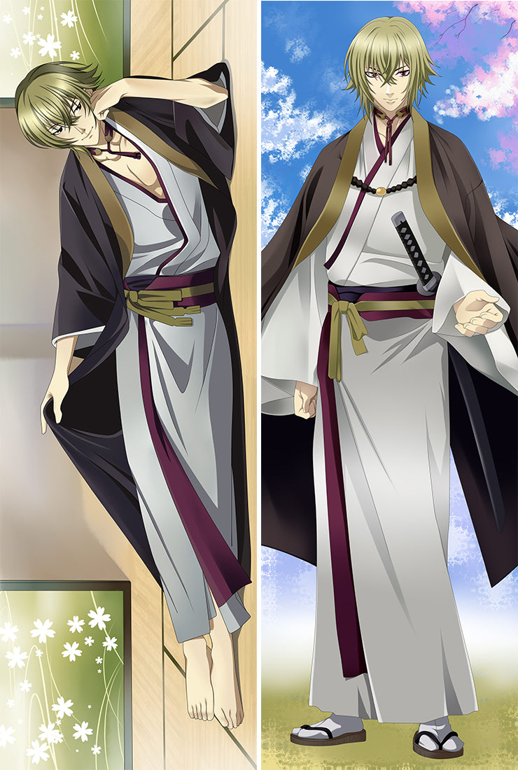 Hakuoki Shinsengumi Kitan Kazama Chikage Anime Dakimakura Pillow Case image 0