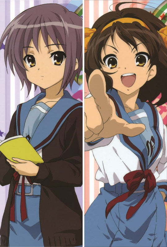 Haruhi Suzumiya Anime Dakimakura Waifu Pillow Case image 0