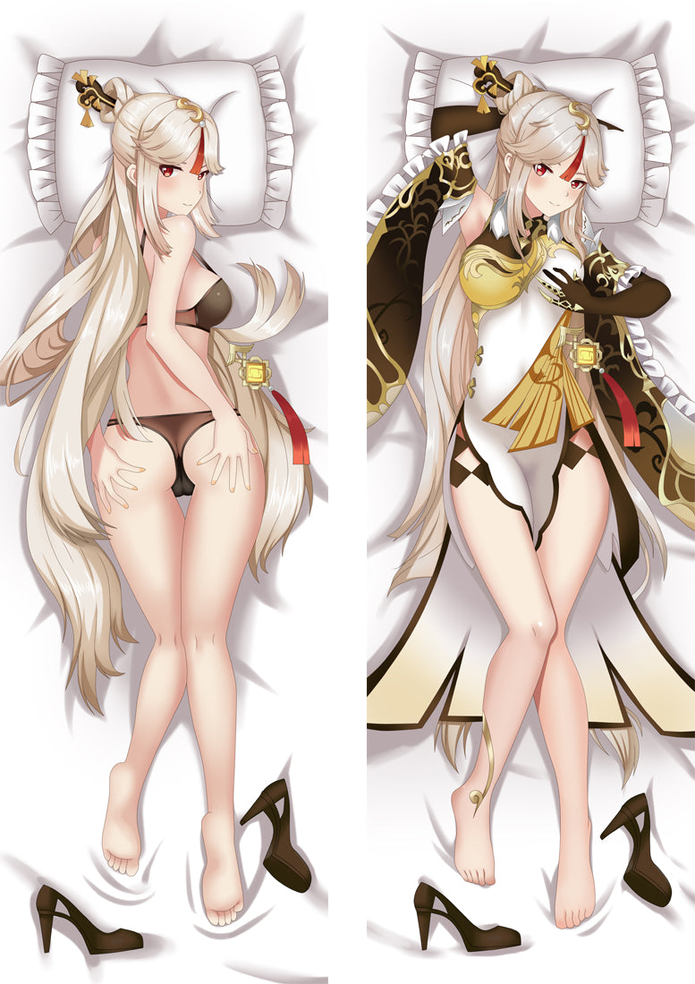 Genshin Impact Ningguang Anime Dakimakura Body Pillow Cover image 0