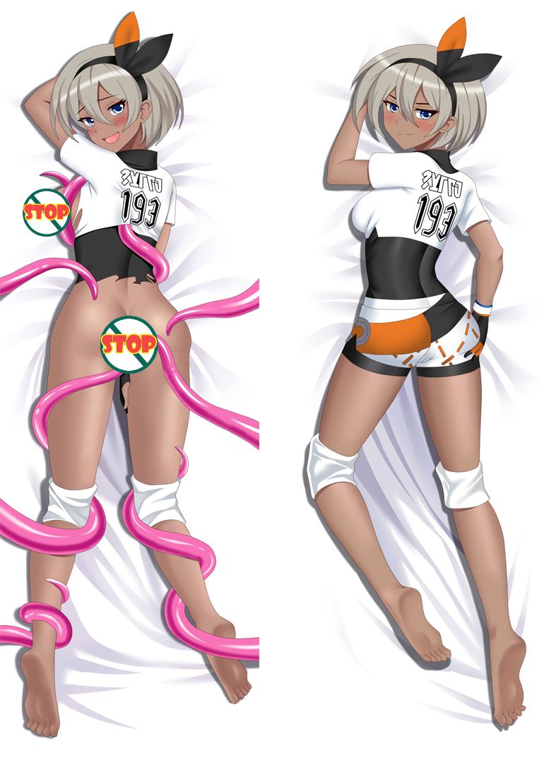 Pokemon Sword and Shield Bea Anime Dakimakura Body Pillow Cover image 0