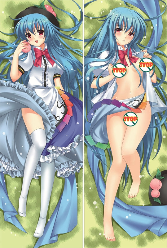 TouHou ProjectHinanawi Tenshi Anime Dakimakura Waifu Pillow Case image 0