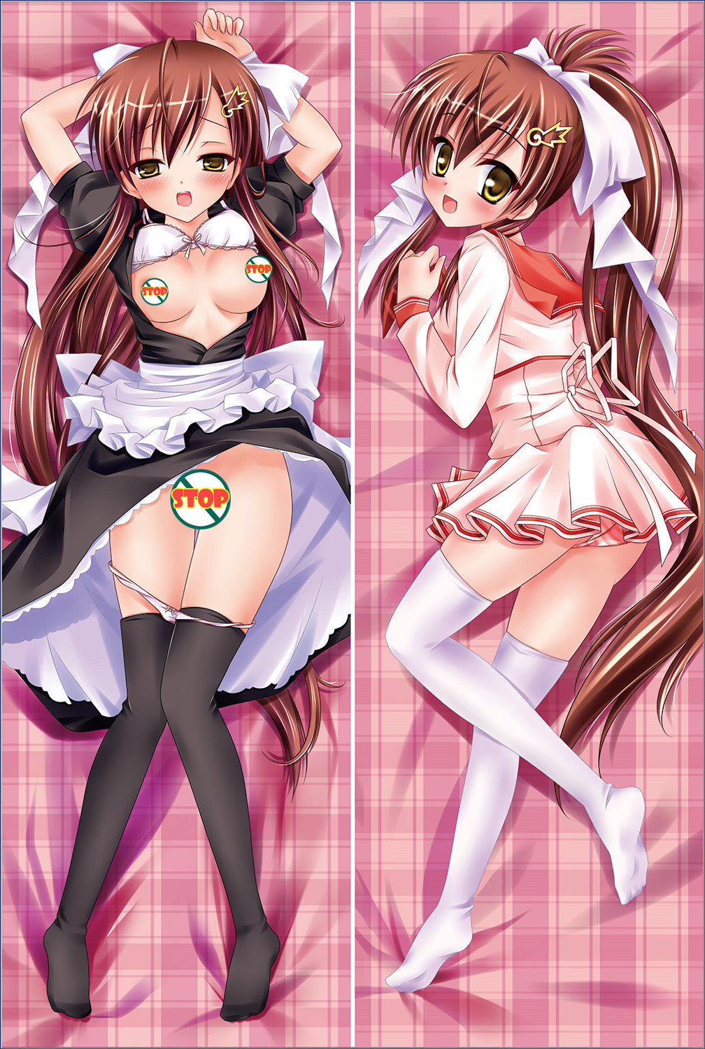 Tenshin Ranman Lucky or Unlucky !? Aoi Yamabuki Anime Dakimakura Pillow Cover WOW-YC199 image 0