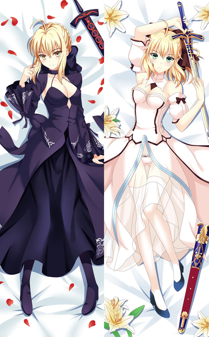 Fate Stay Night Saber Anime Dakimakura Pillow Cover image 0