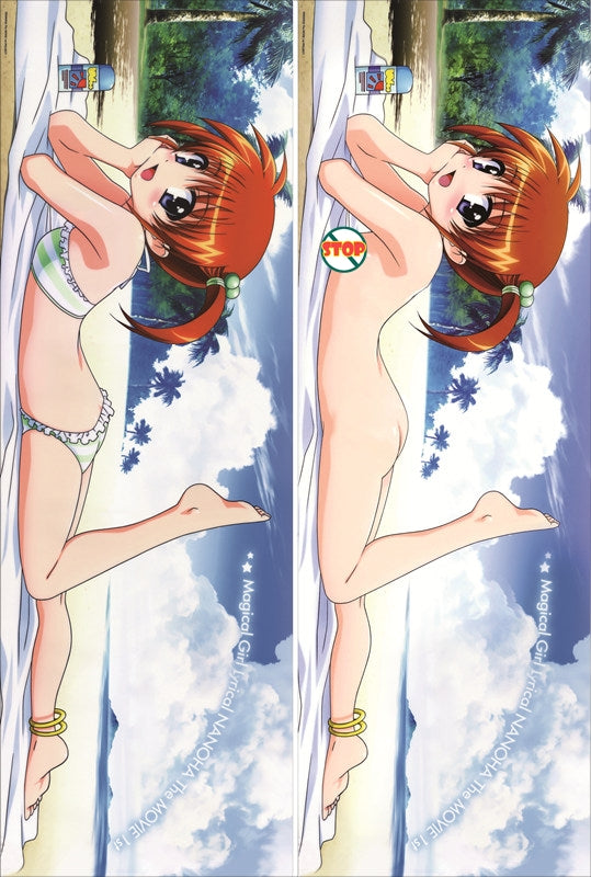 Magical Girl Lyrical Nanoha Nanoha Takamachi Anime Dakimakura Pillow Cover image 0