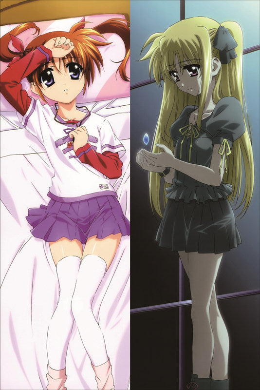 Magical Girl Lyrical Nanoha Fate Testarossa Anime Dakimakura Pillow Cover image 0