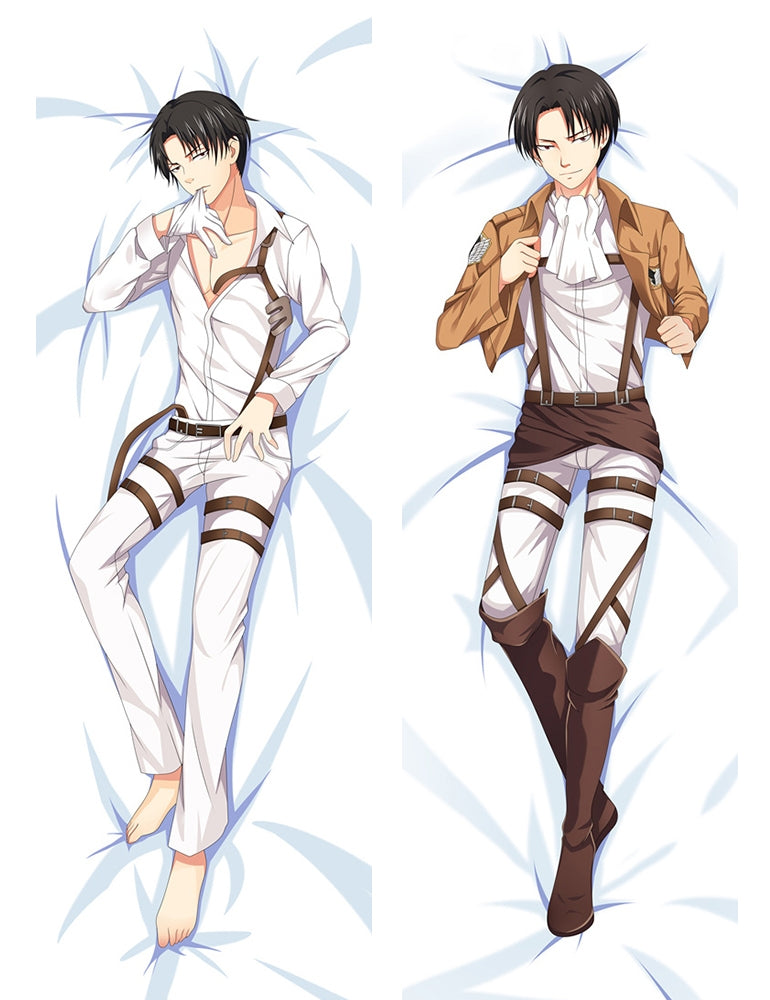 New Attack On Titan Shingeki no Kyojin Dakimakura Levi Anime Body Pillow Case image 0