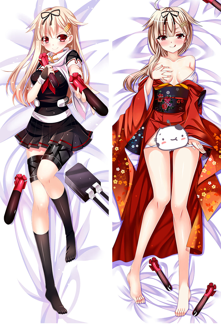 Kantai Collection Yuudachi Anime Dakimakura Pillow Cover image 0