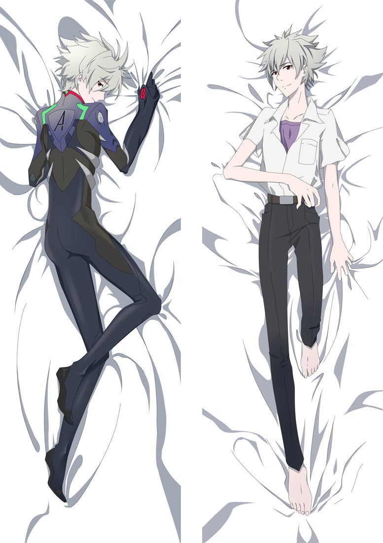 Neon Genesis Evangelion Kaworu Nagisa Anime Dakimakura Body Pillow Cover image 0
