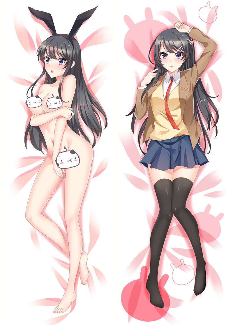 Rascal Does Not Dream of Bunny Girl Senpai Anime Dakimakura Pillow Cover image 0