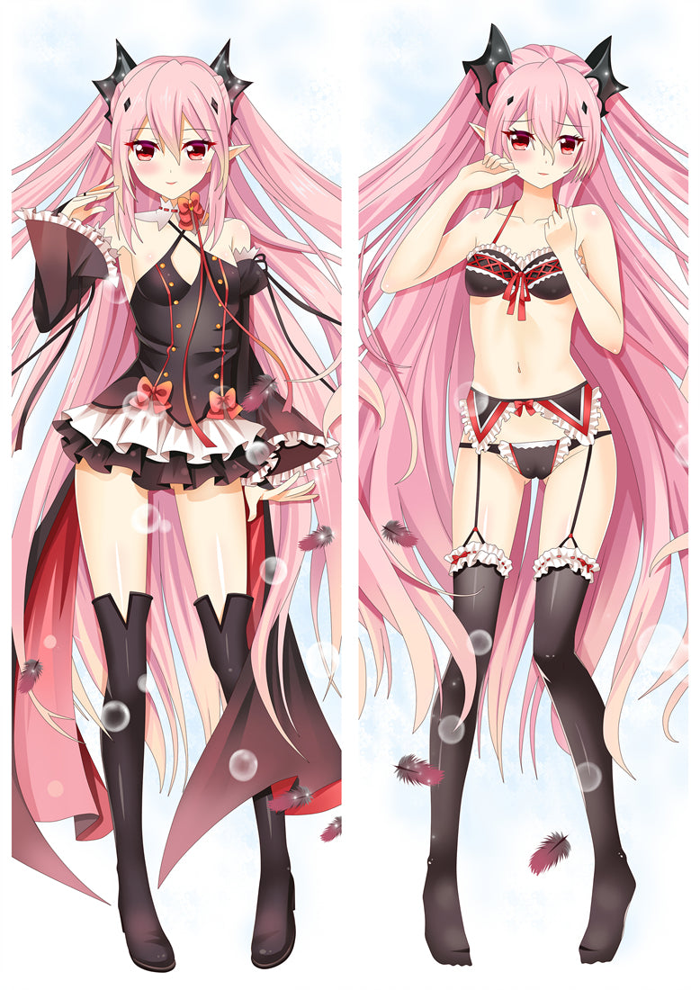 Seraph of the End Krul Tepes Anime Dakimakura Pillow Cover image 0