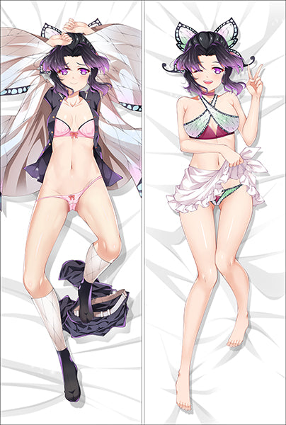 Demon Slayer: Kimetsu no Yaiba Kochou Shinobu Anime Dakimakura Pillow Cover image 0