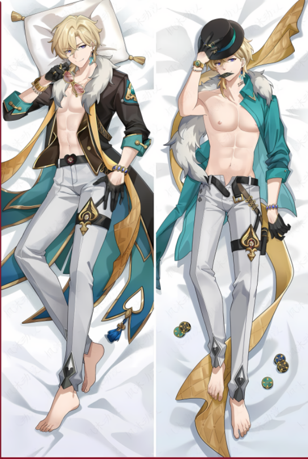 Honkai: Star Rail Aventurine Anime Dakimakura Sexy Body Pillow Cover image 0