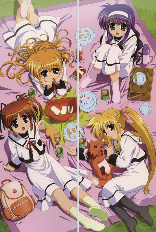 Magical Girl Lyrical Nanoha Fate Testarossa Anime Dakimakura Pillow Cover image 0