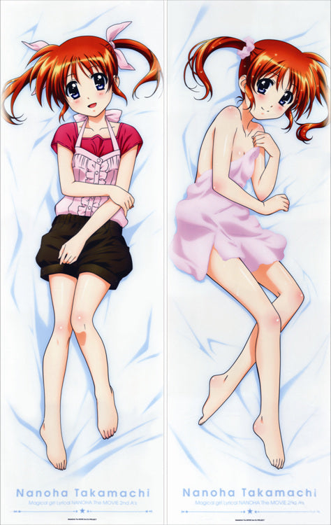 Magical Girl Lyrical Nanoha Nanoha Takamachi Anime Dakimakura Pillow Cover image 0
