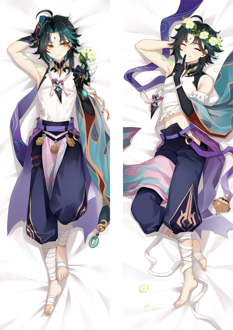 Genshin Impact Xiao Anime Dakimakura Body Pillow Cover image 0