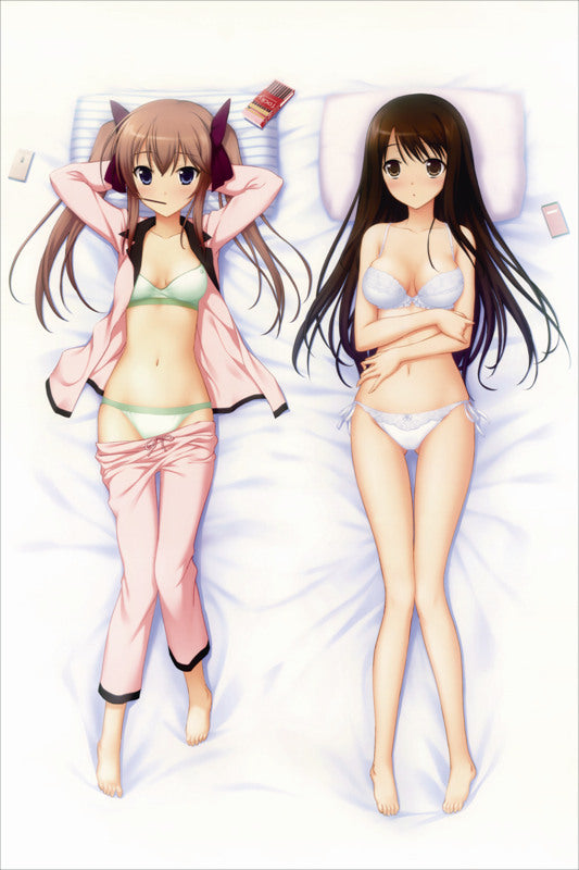 Angels in School Uniform Ayane Mochizuki + Shion Nanami Anime Dakimakura Japanese Pillow Cover image 0
