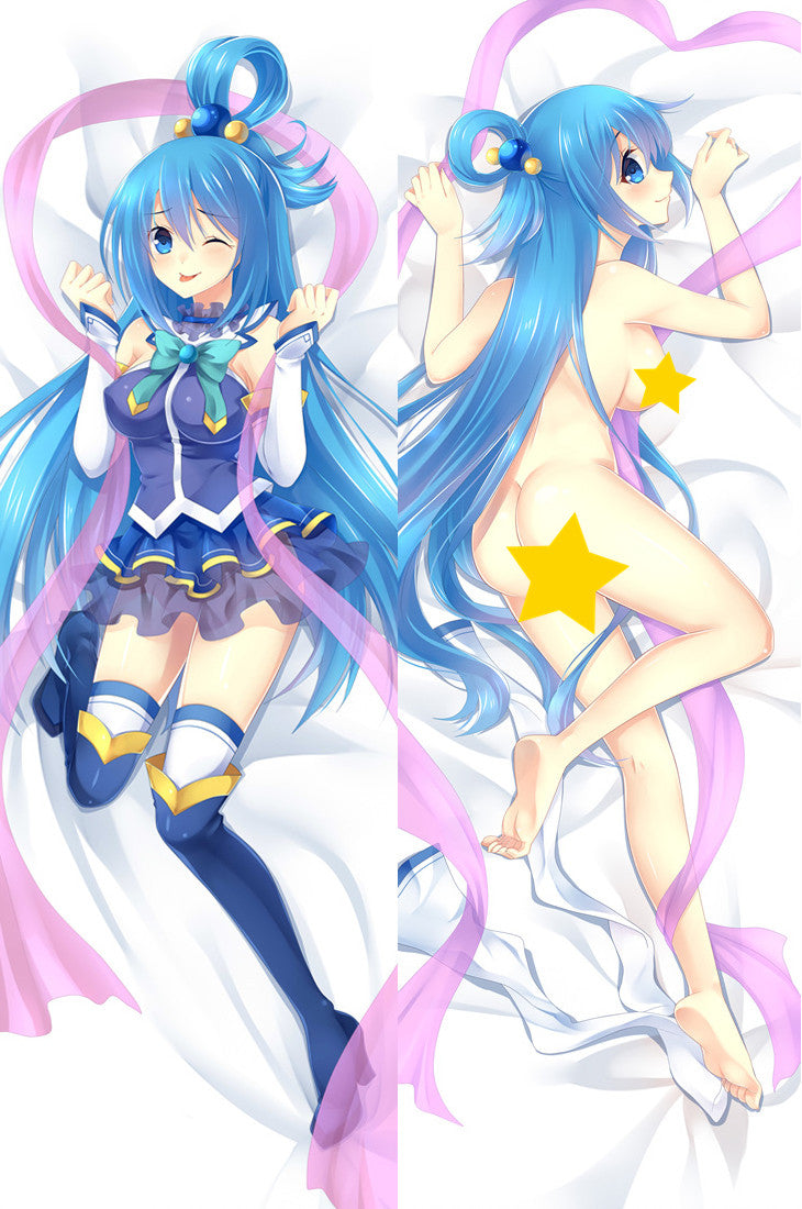 KonoSuba God's Blessing on This Wonderful World Aqua Anime Dakimakura Pillow Cover image 0