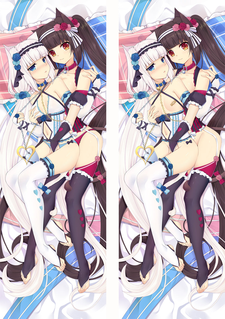 Nekopara Chocola&amp;Vanilla Anime Dakimakura Pillow Cover image 0