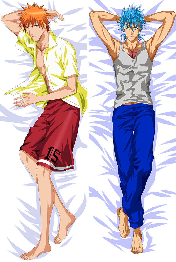 Bleach Ichigo Kurosaki Grimmjaw Jaegerjaquez Anime Dakimakura Pillow Case image 0