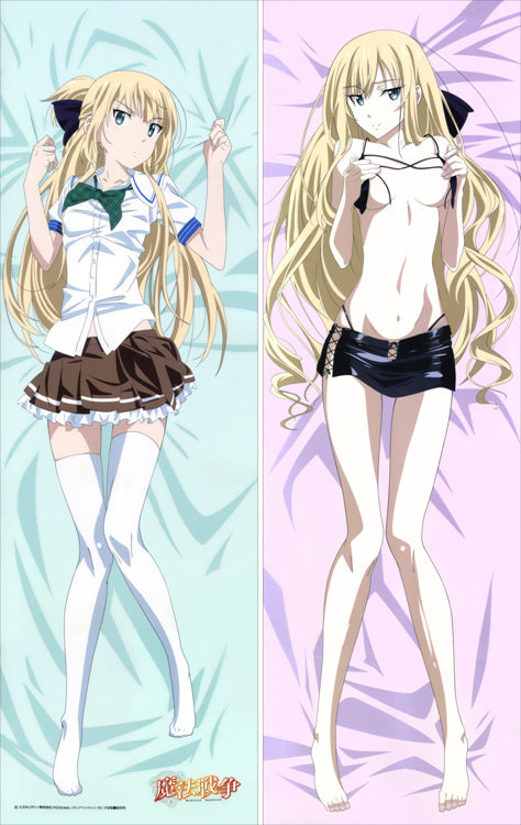 Magical Warfare Kurumi Isoshima Anime Dakimakura Japanese Pillow Cover image 0
