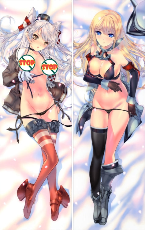 Kantai Collection Japanese destroyer Amatsukaze Anime Dakimakura Anime Dakimakura Body Pillow Cover image 0